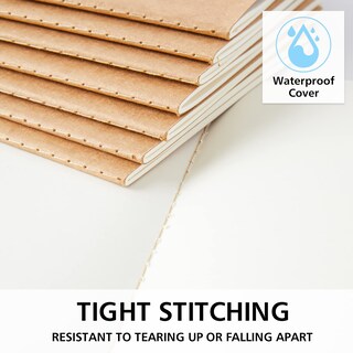 Foto 4 | Cuadernos Feela Kraft, Paquete De 30 Unidades, A5, 60 Páginas, Sin Líneas, Cuaderno De Bocetos - Venta Internacional.