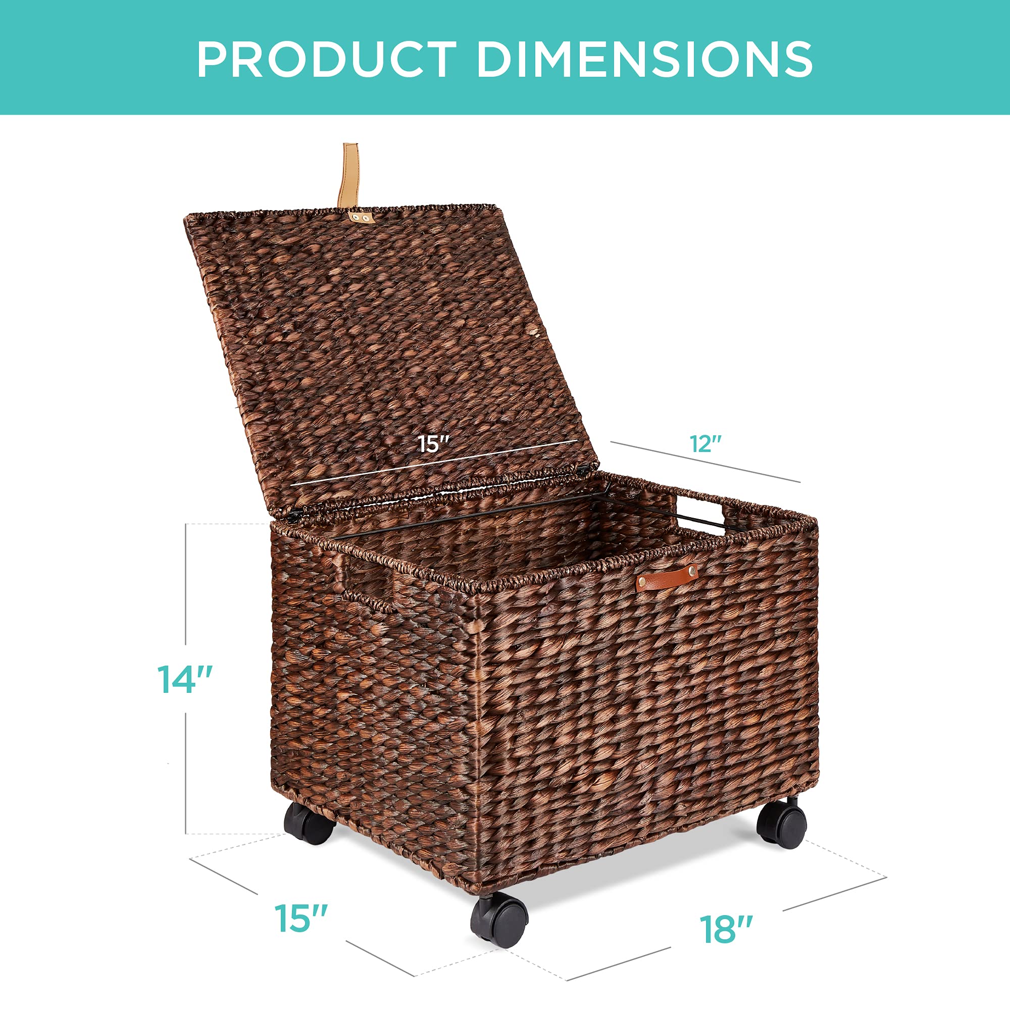 Foto 8 pulgar | Archivador Enrollable Best Choice Water Hyacinth Brown - Venta Internacional.