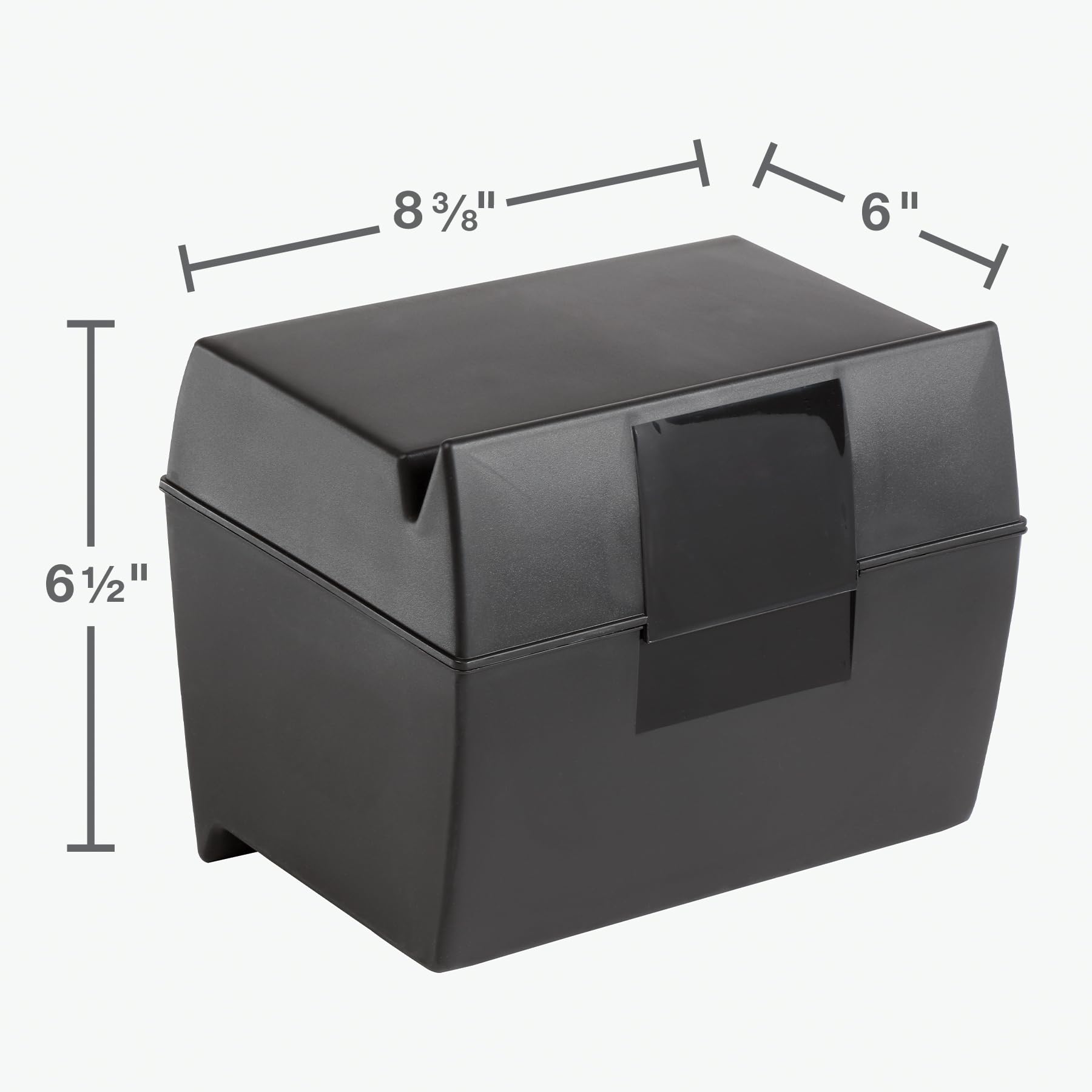 Foto 4 pulgar | Caja De Tarjetas Oxford Plastic 500, Capacidad De 5 X 8 Pulgadas - Venta Internacional.