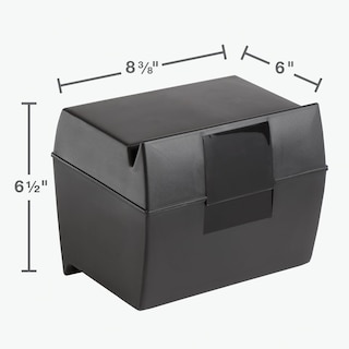 Foto 3 | Caja De Tarjetas Oxford Plastic 500, Capacidad De 5 X 8 Pulgadas - Venta Internacional.