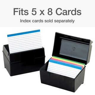 Foto 5 | Caja De Tarjetas Oxford Plastic 500, Capacidad De 5 X 8 Pulgadas - Venta Internacional.