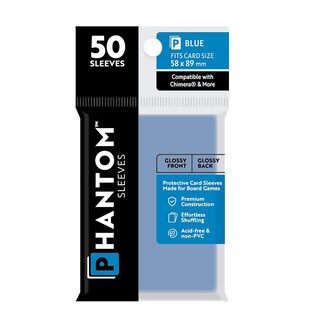 Foto 1 | Fundas Para Cartas Capstone Games Phantom Blue, 58 X 89 Mm, 50 Unidades - Venta Internacional.