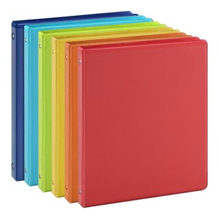 Foto 1 | Binder Suin, 3 Anillas, 0,5 Pulgadas, Con 2 Bolsillos Interiores, Paquete De 6 - Venta Internacional.