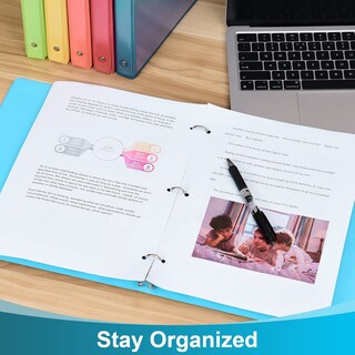 Foto 5 | Binder Suin, 3 Anillas, 0,5 Pulgadas, Con 2 Bolsillos Interiores, Paquete De 6 - Venta Internacional.