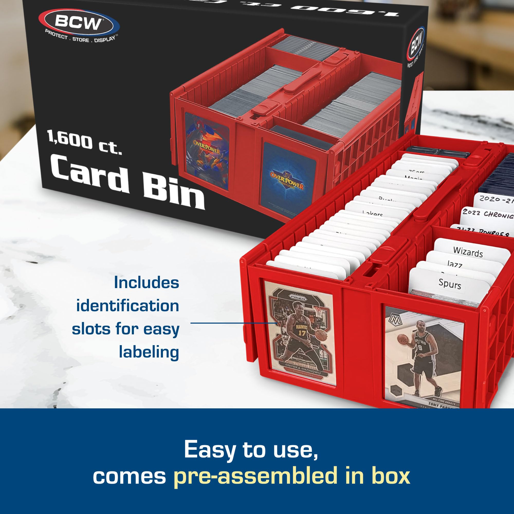 Foto 4 | Bandeja De Almacenamiento De Tarjetas Bcw, Papelera Coleccionable, 1600 Tarjetas, Paquete De 2 - Venta Internacional.