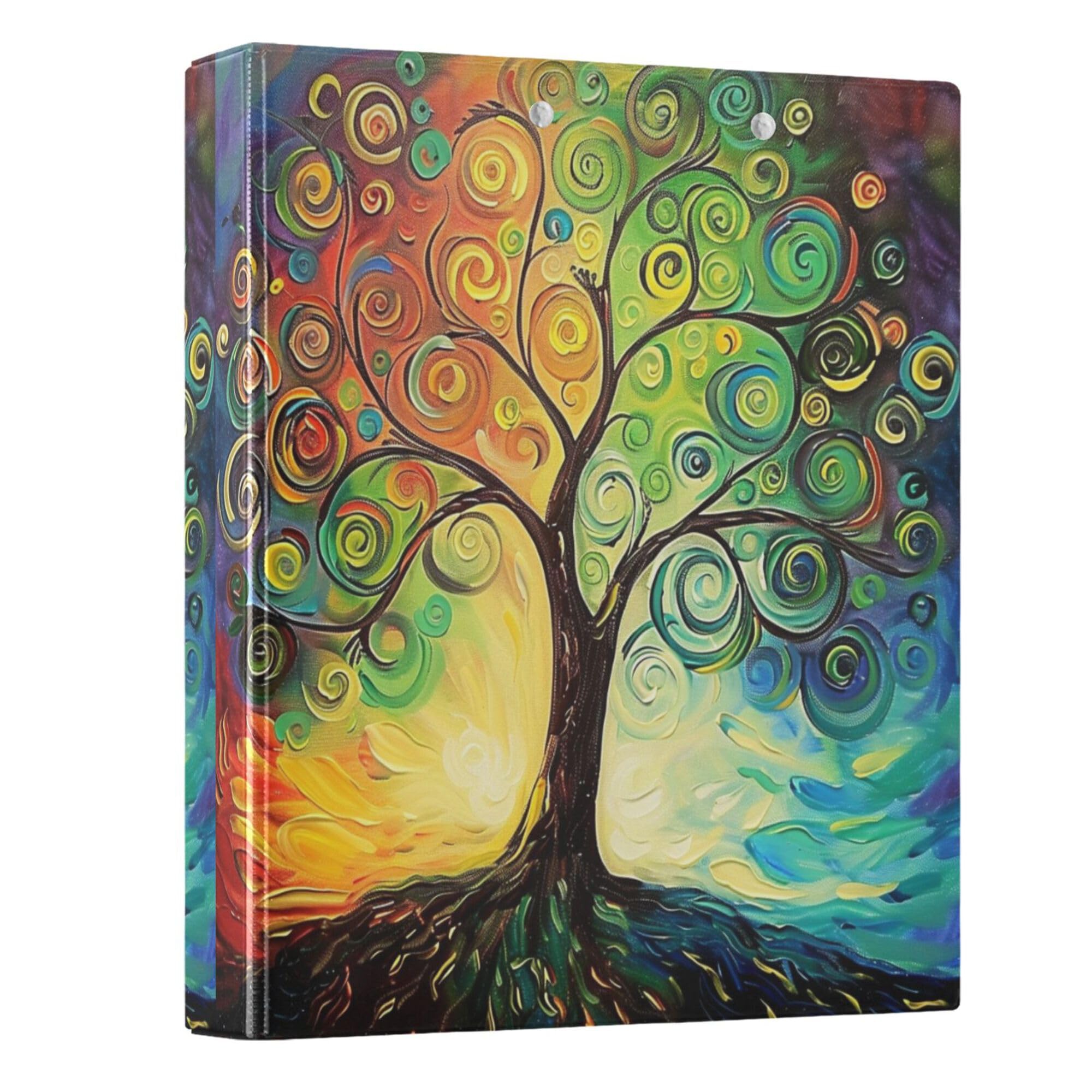 Foto 2 pulgar | Carpetas Redondas Wamika Tree Of Life  4 Cm  Rainbow 200s - Venta Internacional.