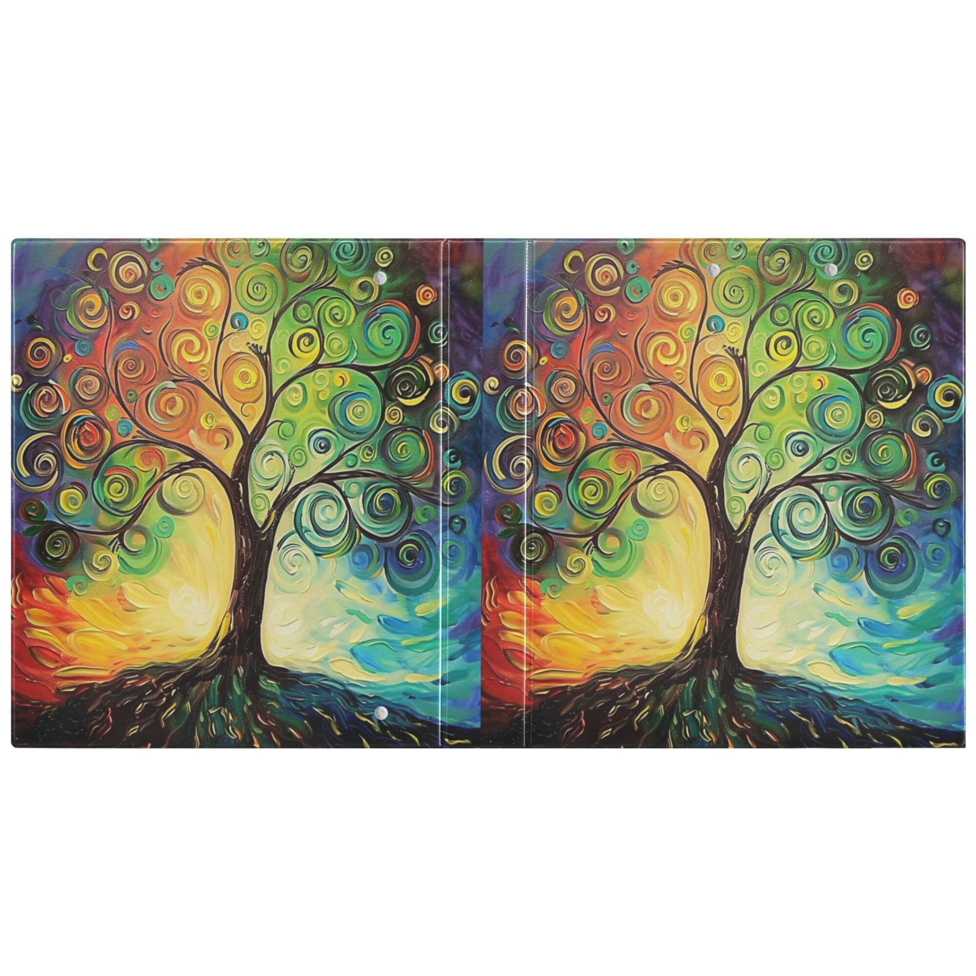 Foto 3 pulgar | Carpetas Redondas Wamika Tree Of Life  4 Cm  Rainbow 200s - Venta Internacional.