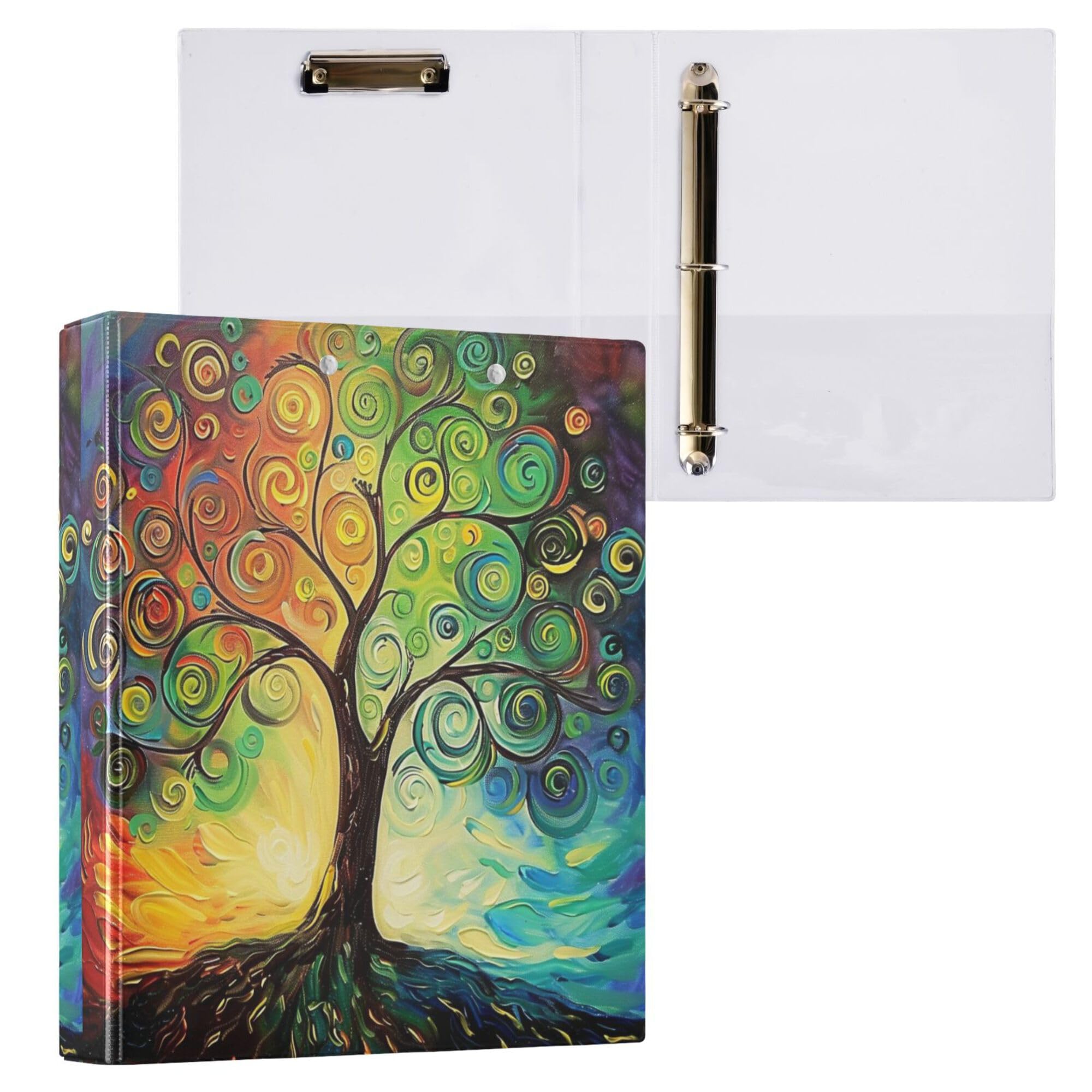 Foto 8 pulgar | Carpetas Redondas Wamika Tree Of Life  4 Cm  Rainbow 200s - Venta Internacional.