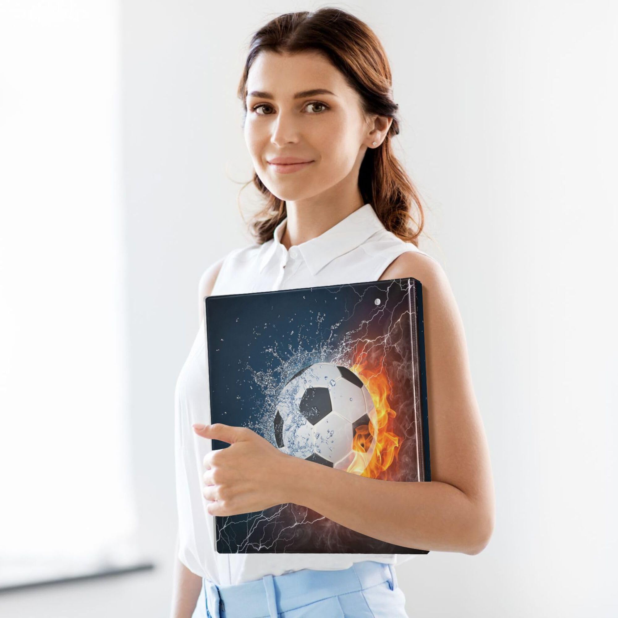 Foto 5 | Portapapeles Wamika Ice Fire  Fútbol  Fútbol  Azul Marino - Venta Internacional.