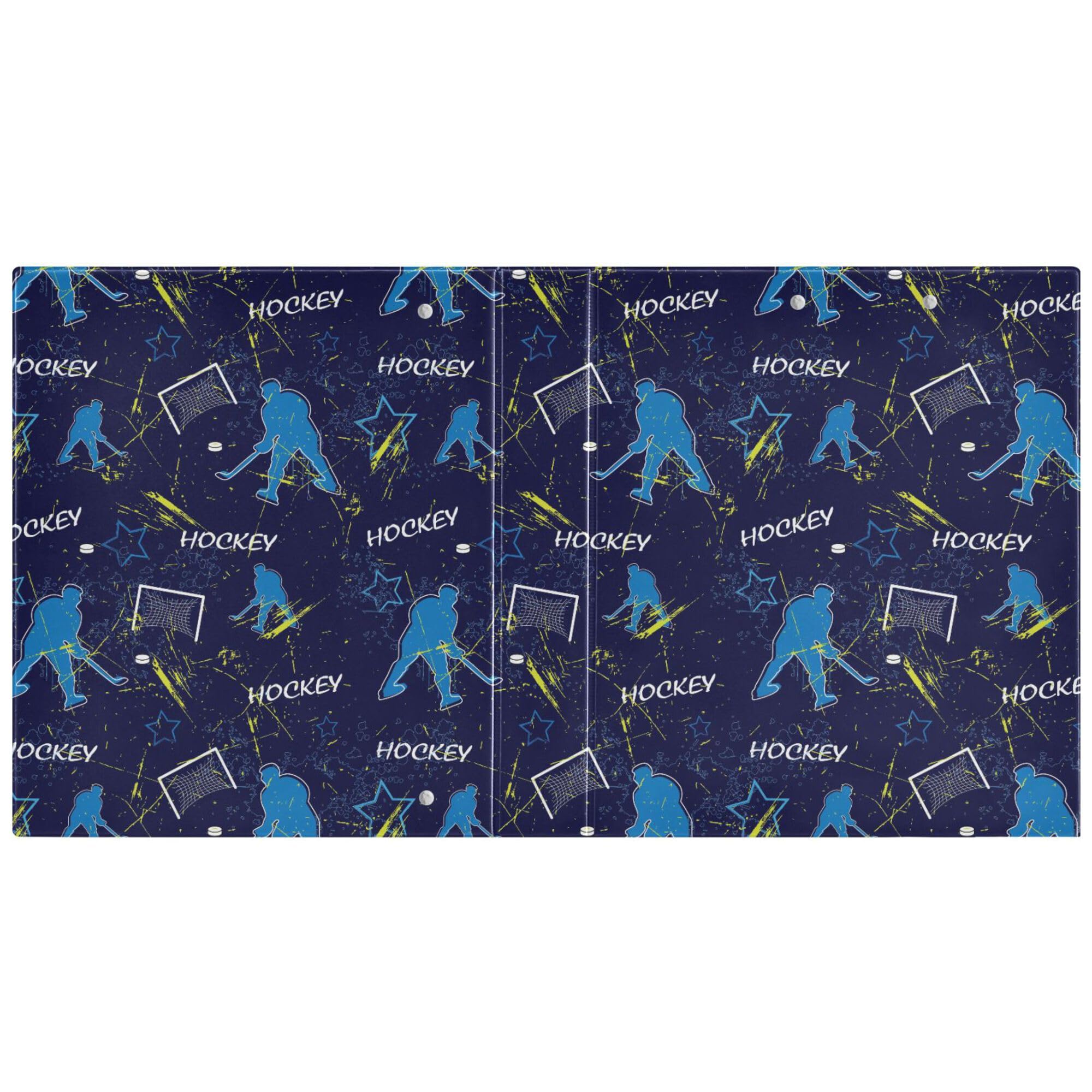Foto 2 | Carpetas Redondas Wamika Para Hockey Sobre Hielo  Azul Marino  4 Cm  200 Hojas - Venta Internacional.