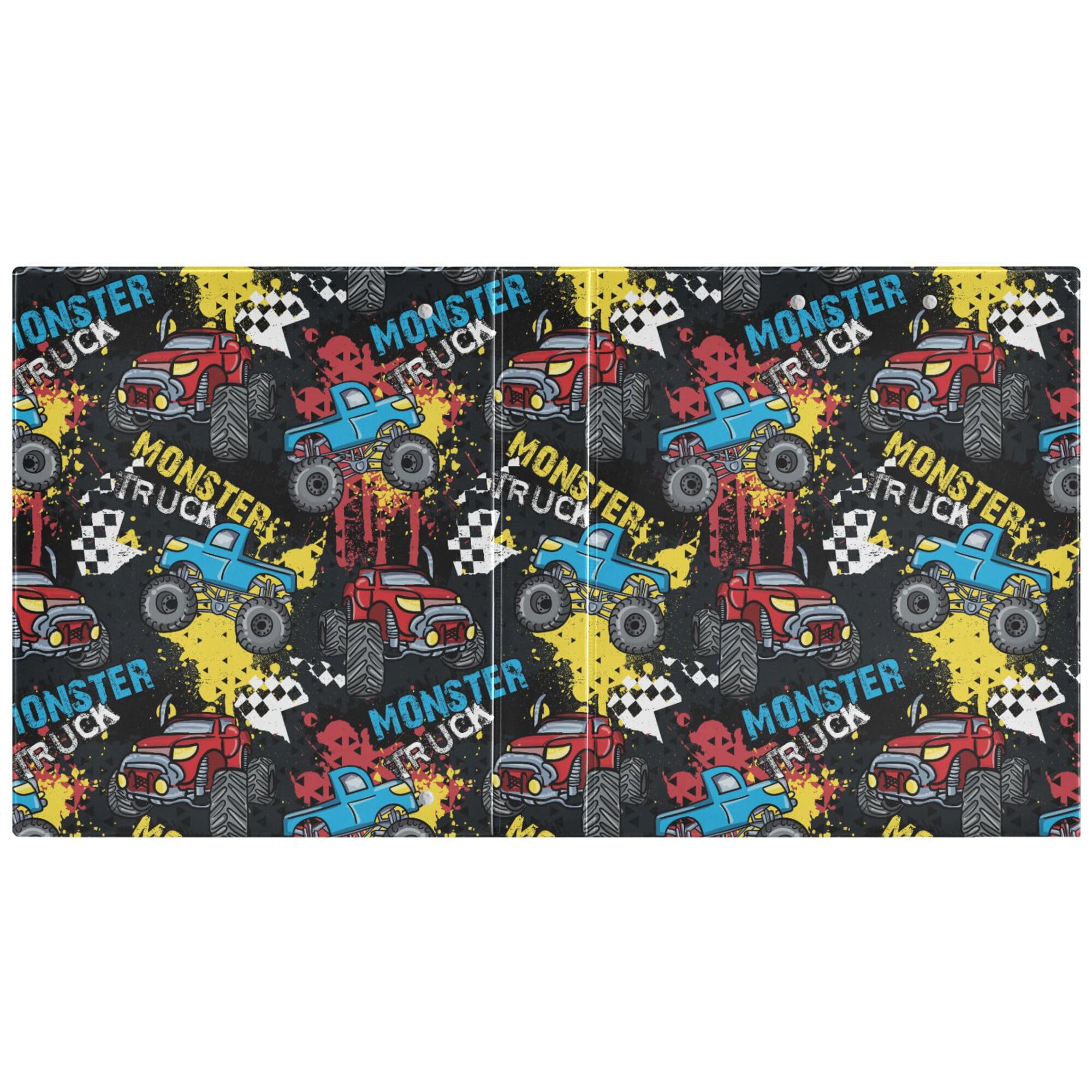 Foto 3 pulgar | Carpeta Con Anillas Wamika Monster Truck  Color Negro  4 Cm  200 Hojas - Venta Internacional.