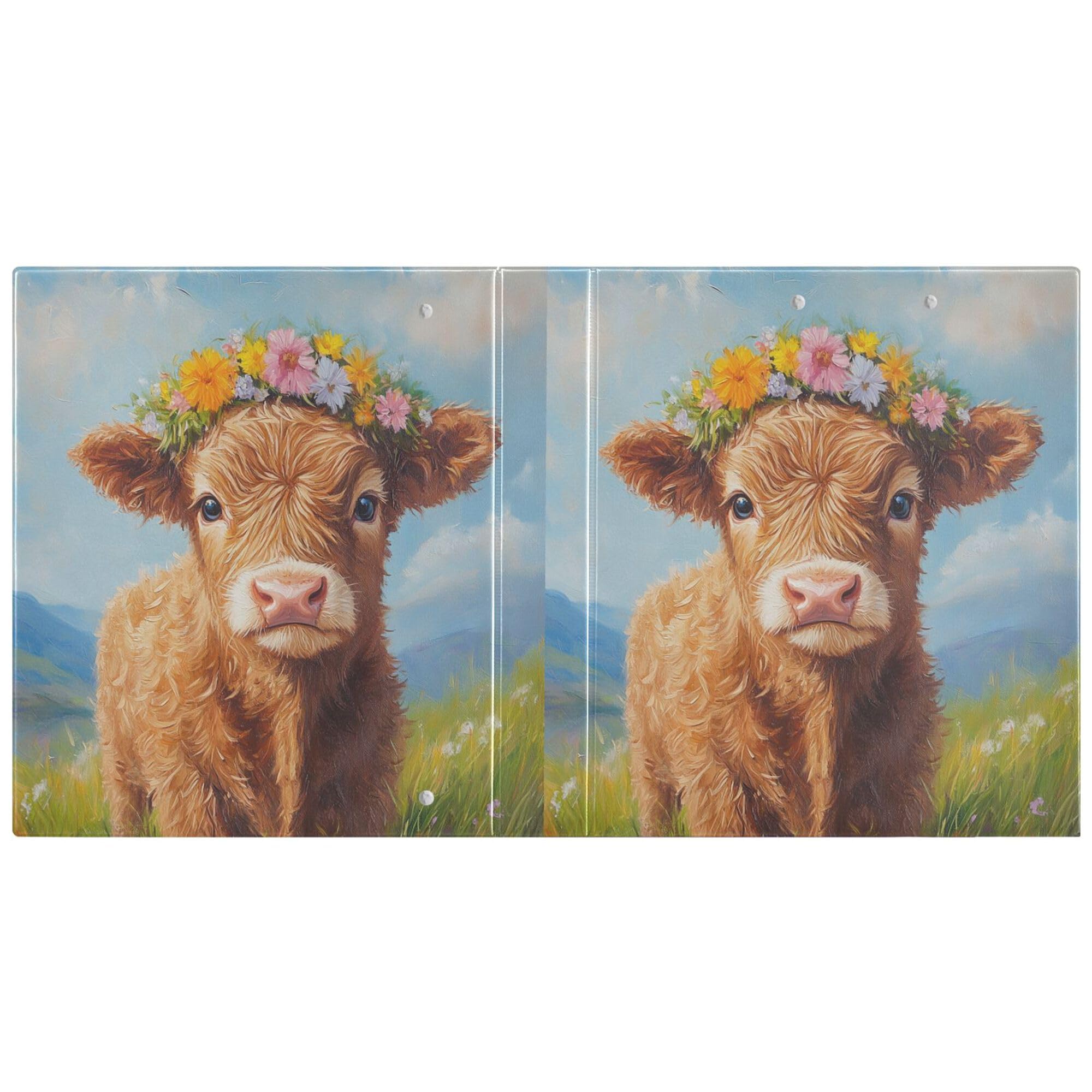 Foto 3 pulgar | Carpetas Redondas Wamika Highland Cow  4 Cm  3 Anillas  200 Hojas - Venta Internacional.