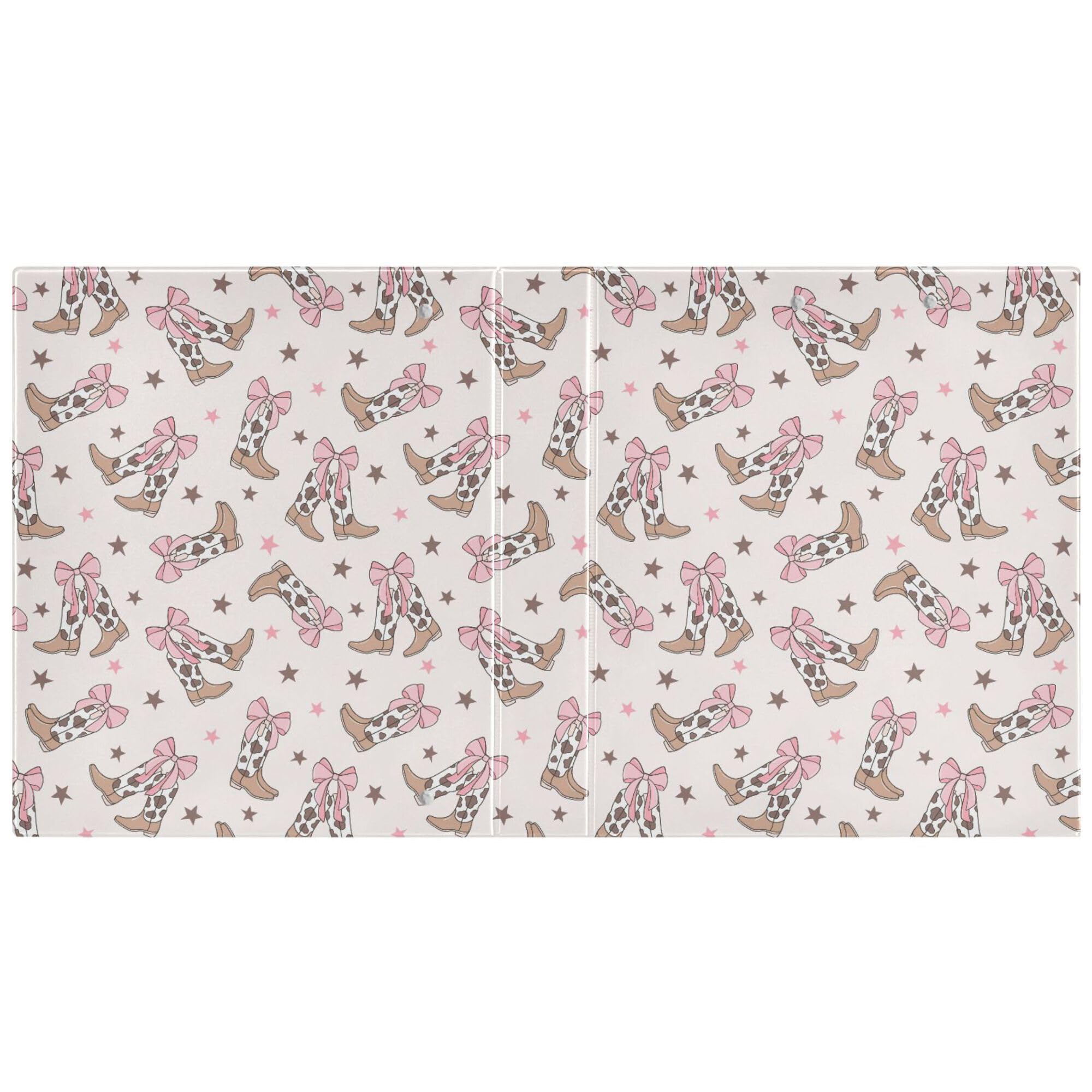 Foto 3 pulgar | Carpetas Redondas Wamika Pink Bow Cowgirl  4 Cm  200 Hojas - Venta Internacional.