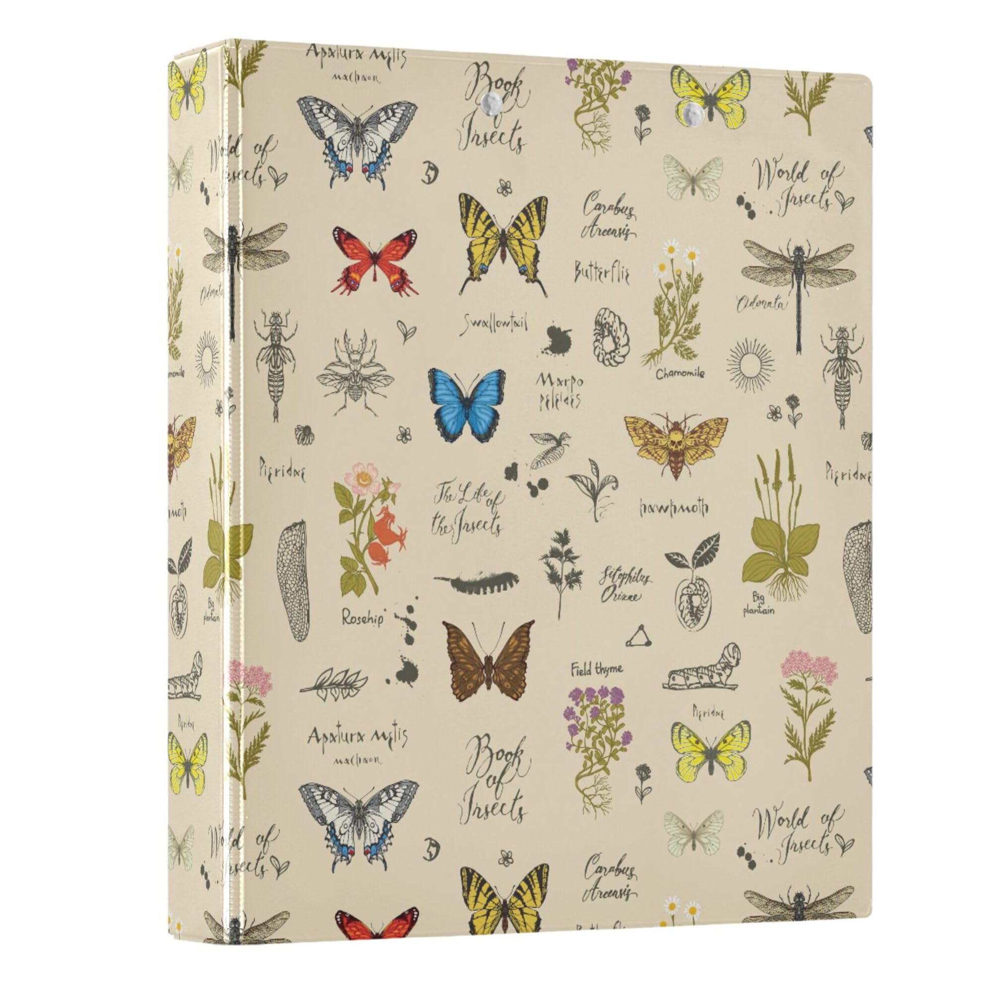 Foto 1 | Carpetas Wamika Con Forma De Mariposa E Insecto  4 Cm  3 Anillas  200 Hojas - Venta Internacional.