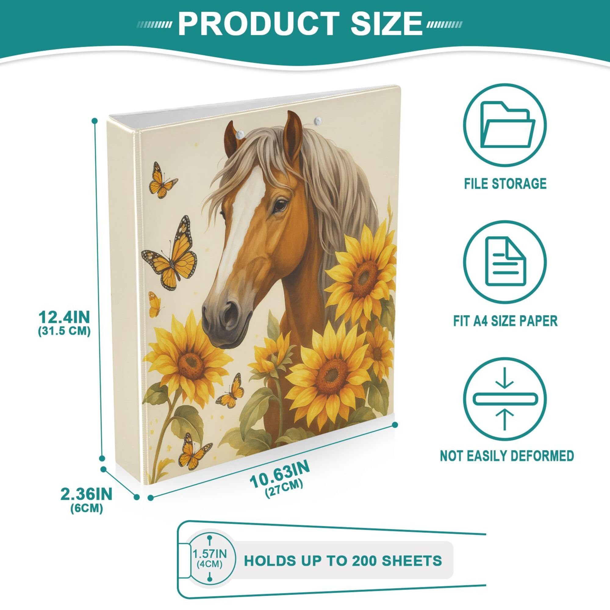 Foto 5 pulgar | Carpeta Redonda Con Forma De Mariposa Y Girasol Wamika  4 Cm  200 Ml - Venta Internacional.