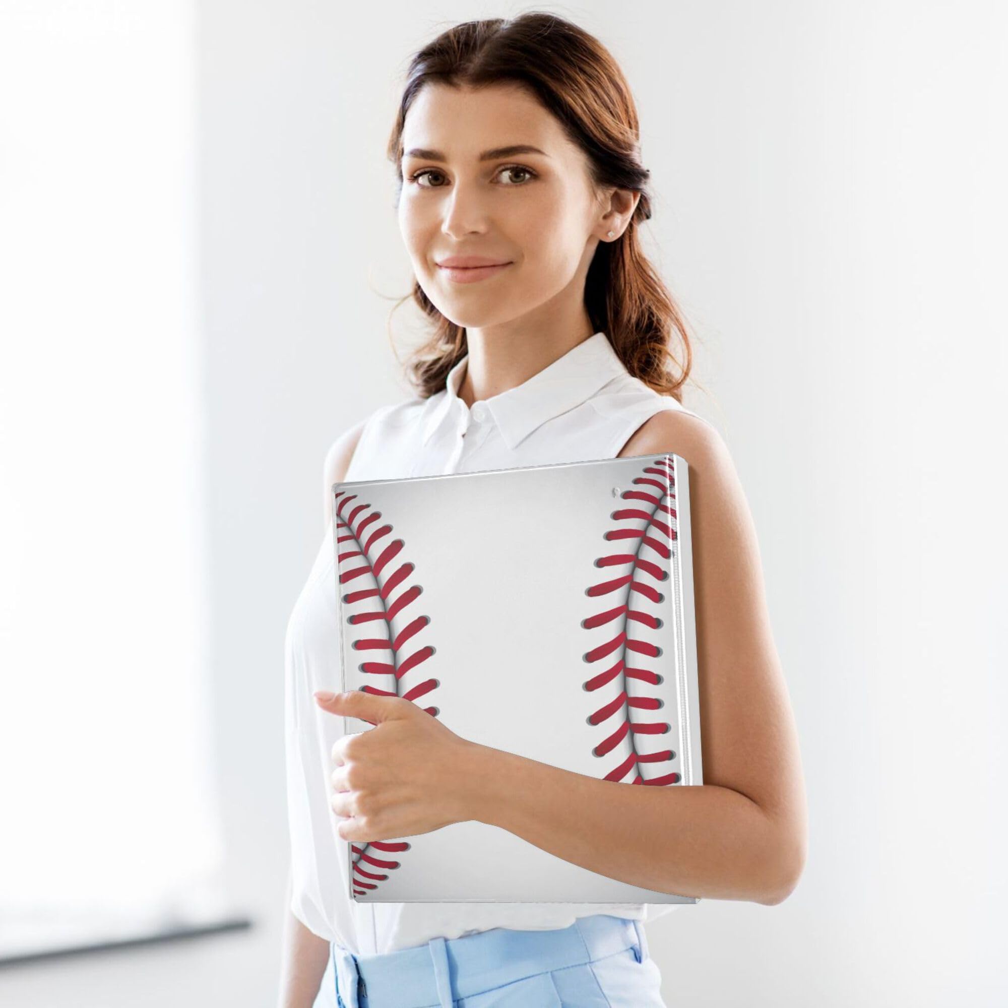 Foto 5 | Portapapeles Wamika Baseball Con Rayas Rojas Y Blancas De 4 Cm - Venta Internacional.