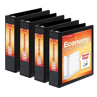 Foto 1 | Binder Cardinal Economy 3 Anillos Negros De 2 Pulgadas Paquete De 4 - Venta Internacional.