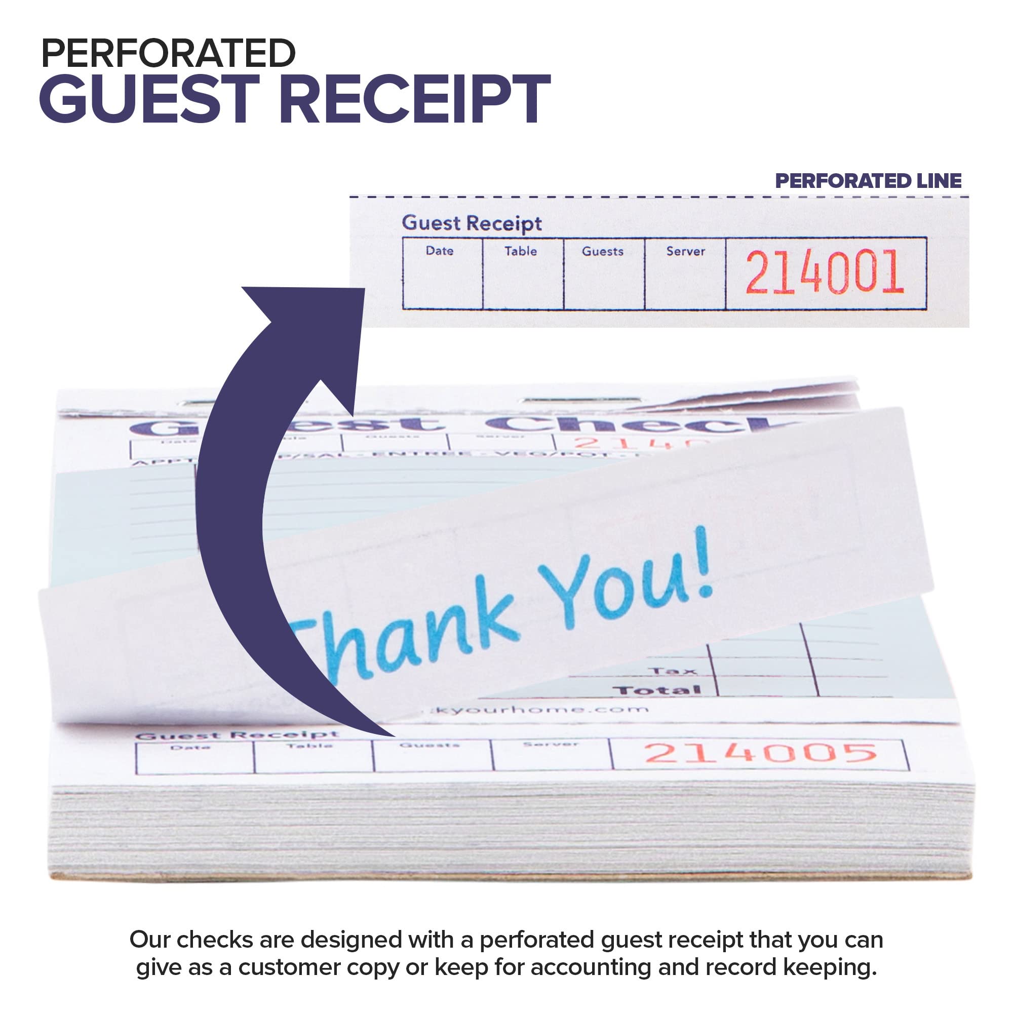Foto 4 | Cuadernos De Cheques Para Invitados Stock Your Home  Color Azul (paquete De 10) - Venta Internacional.