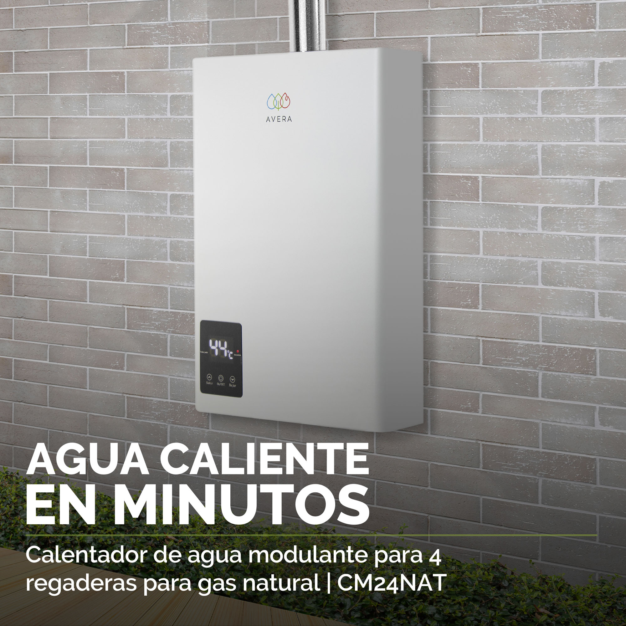 Foto 5 | Calentador de Agua Modulante Avera 4 Servicios Gas Natural  Cm24nat color Blanco