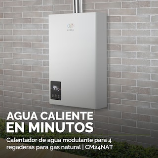 Foto 5 | Calentador de Agua Modulante Avera 4 Servicios Gas Natural Cm24nat color Blanco
