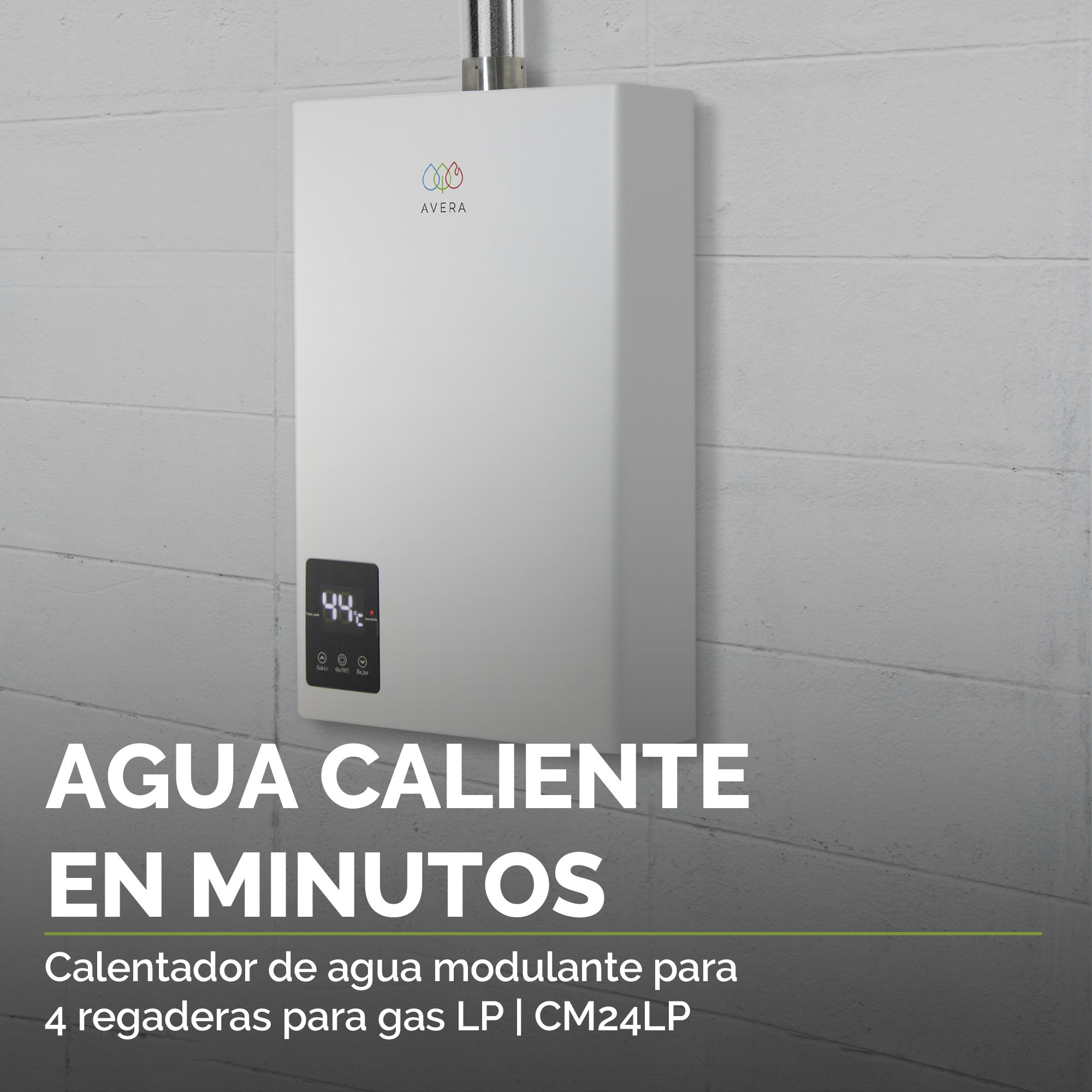 Foto 6 pulgar | Calentador de Agua Modulante Avera 4 Servicios Gas Lp Cm24 color Blanco