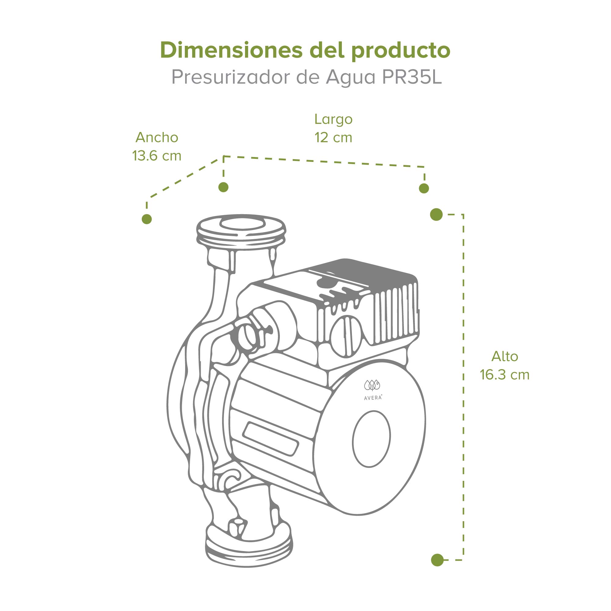 Foto 7 pulgar | Combo Calentador Agua Gas Lp 8 L Y Presurizador 35 L 1/4 Hp Avera C8lpr35l Blanco