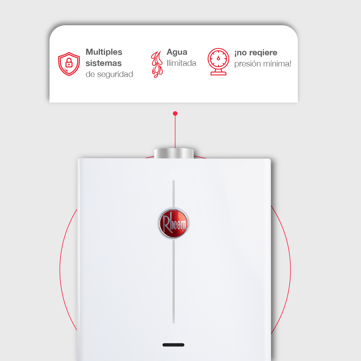 Foto 5 | Calentador Instantáneo de Agua Rheem RHIN-CHN08P Gas LP 8 L/Min 1 Servicio Plus