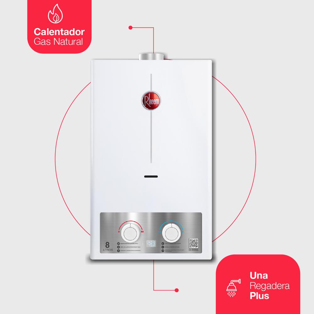 Foto 2 | Calentador Instantáneo de Agua Rheem RHIN-CHN08N Gas Natural 8 L/Min 1 Servicio Plus