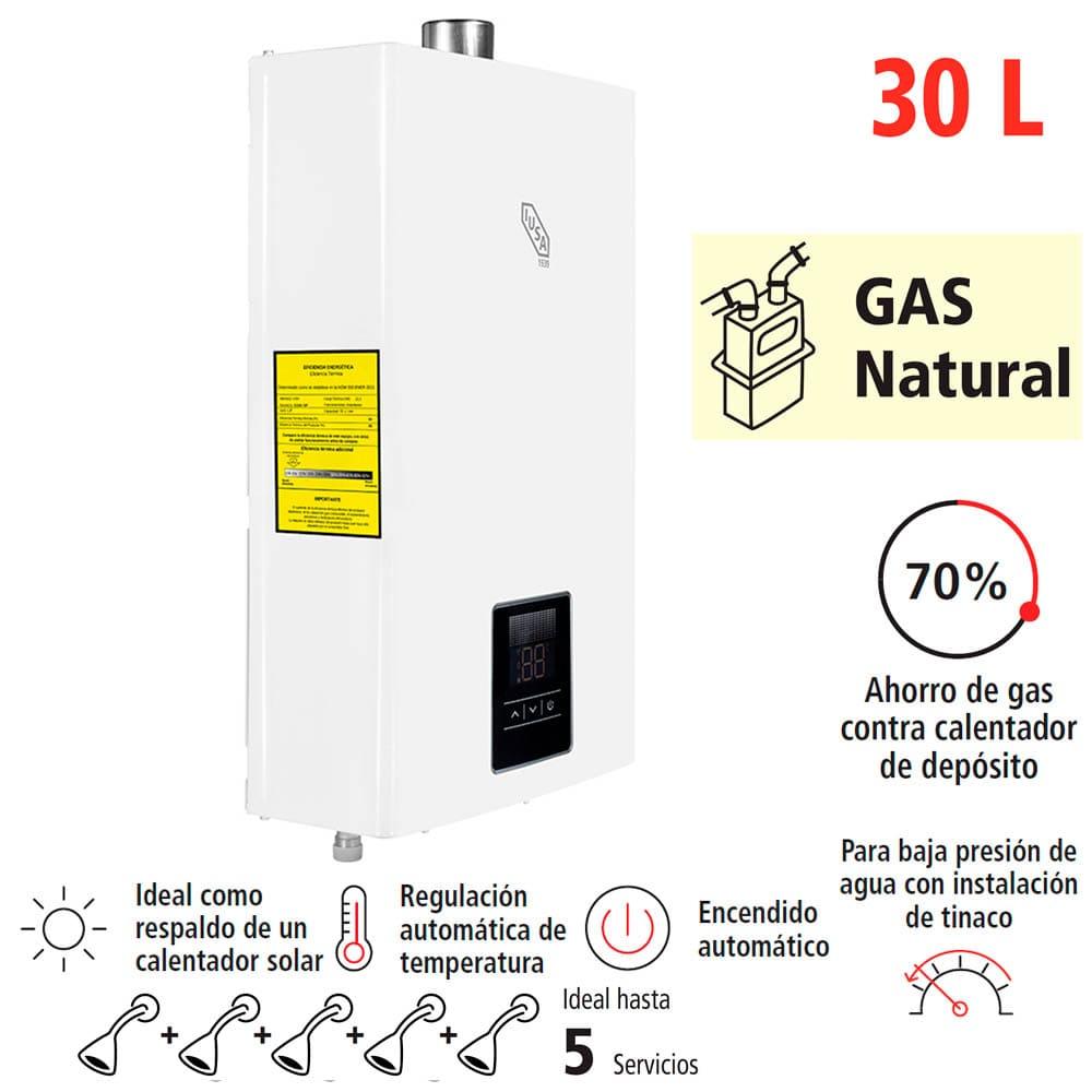 Foto 5 pulgar | Calentador Instantáneo Iusa Smart 30lpm 5 Servicios Gas Natural