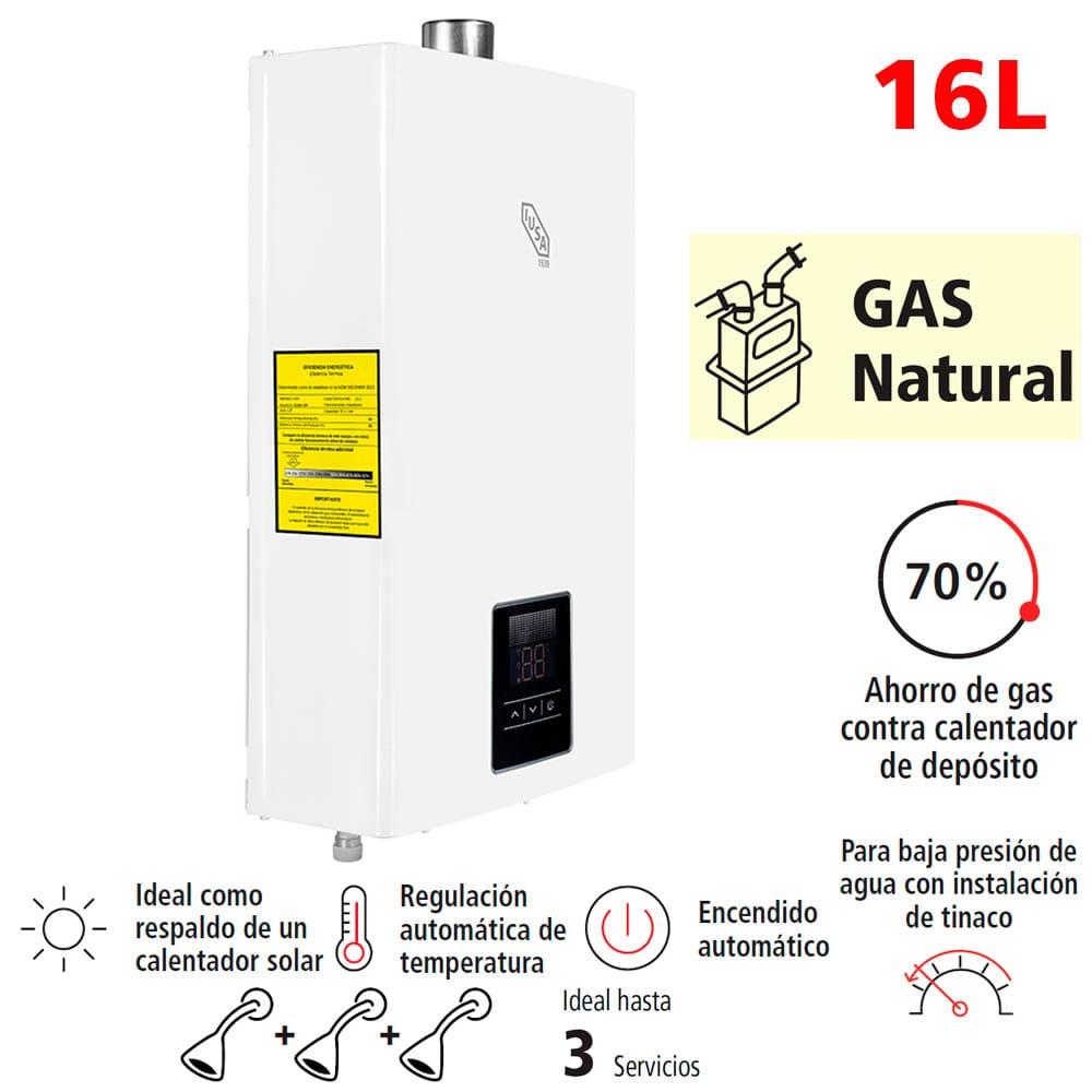 Foto 4 | Calentador Instantáneo Iusa Smart 16lpm 3 Servicios Gas Natural