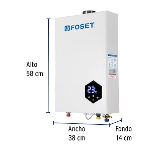 Foto 3 | Calentador Instantáneo Foset Modulante 24 L 4 Servicios Gas Lp