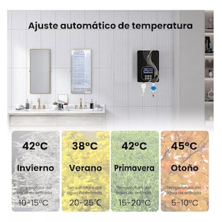 Foto 3 | Inteligente Eléctrico Calentador de Agua Instantáneo Eo Safe Imports Esi-15991 Negro