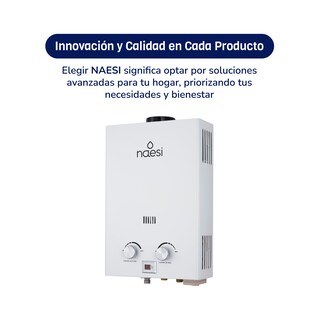 Foto 5 | Calentador De Agua Instantaneo 1 Servicio Gas Lp Naesi An201 Blanco