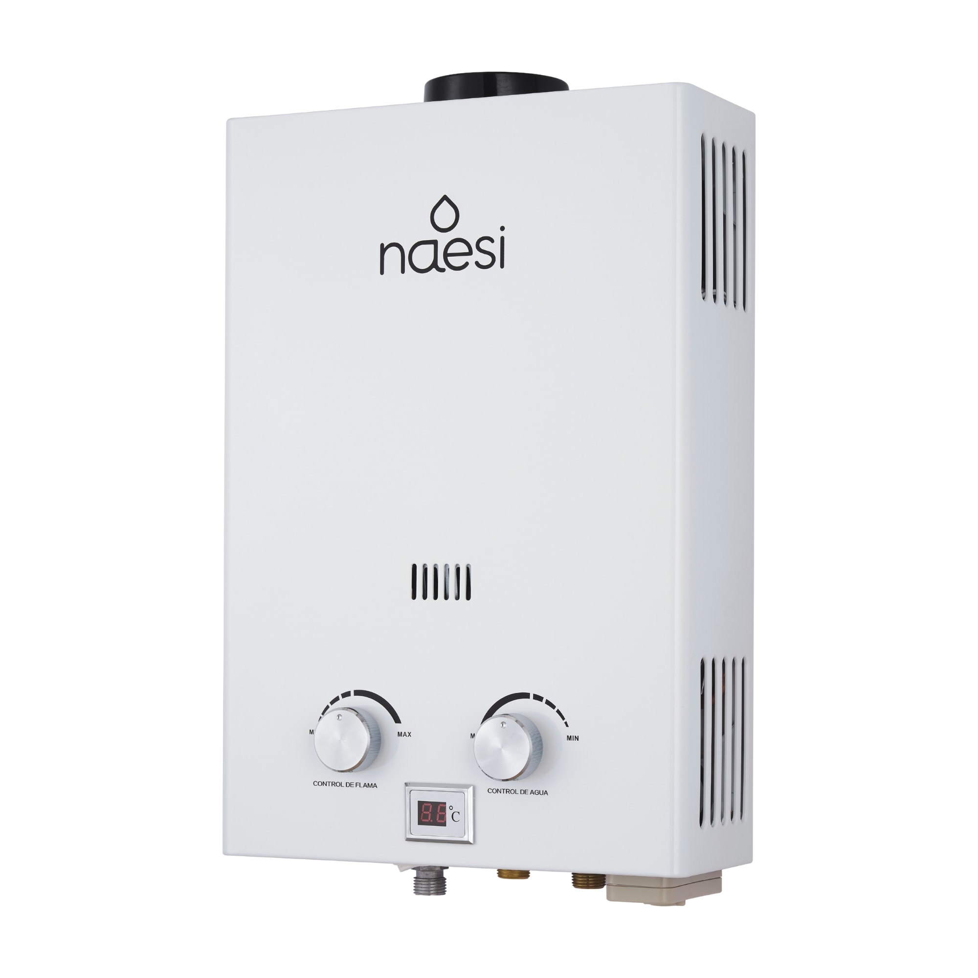 Calentador De Agua Instantaneo 1 Servicio Gas Natural Naesi An201 Blanco $1,739