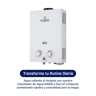 Foto 3 | Calentador De Agua Instantaneo 1 Servicio Gas Natural Naesi An201 Blanco