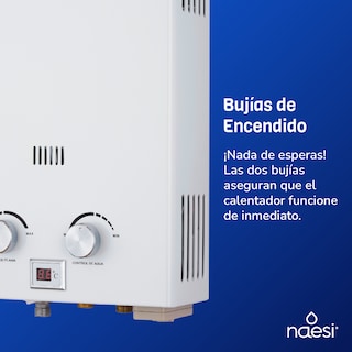 Foto 7 | Calentador De Agua Instantaneo 1 Servicio Gas Natural Naesi An201 Blanco