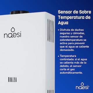 Foto 2 | Calentador De Agua Instantaneo 2 Servicios Gas Lp Naesi An202 Blanco