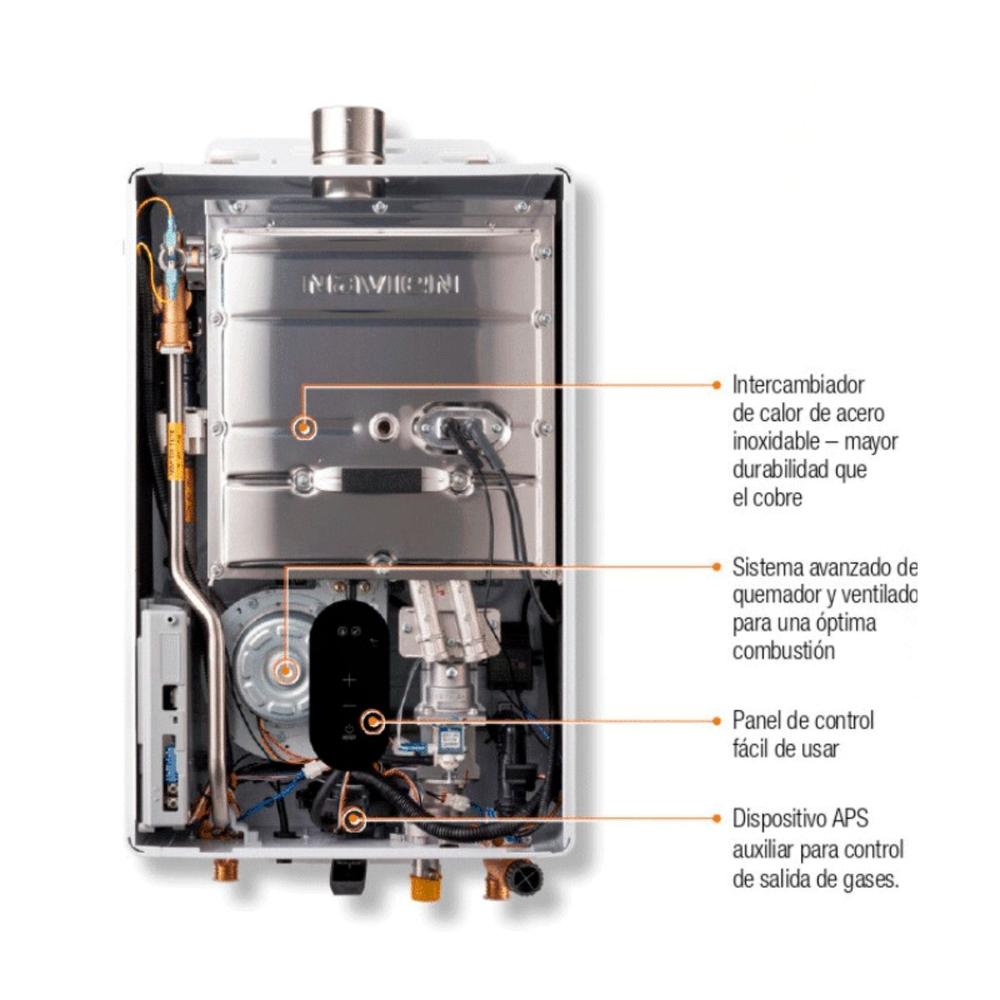 Foto 5 pulgar | Calentador Instantaneo Navien Acero Inox. 12 L. 2 Servi Lp