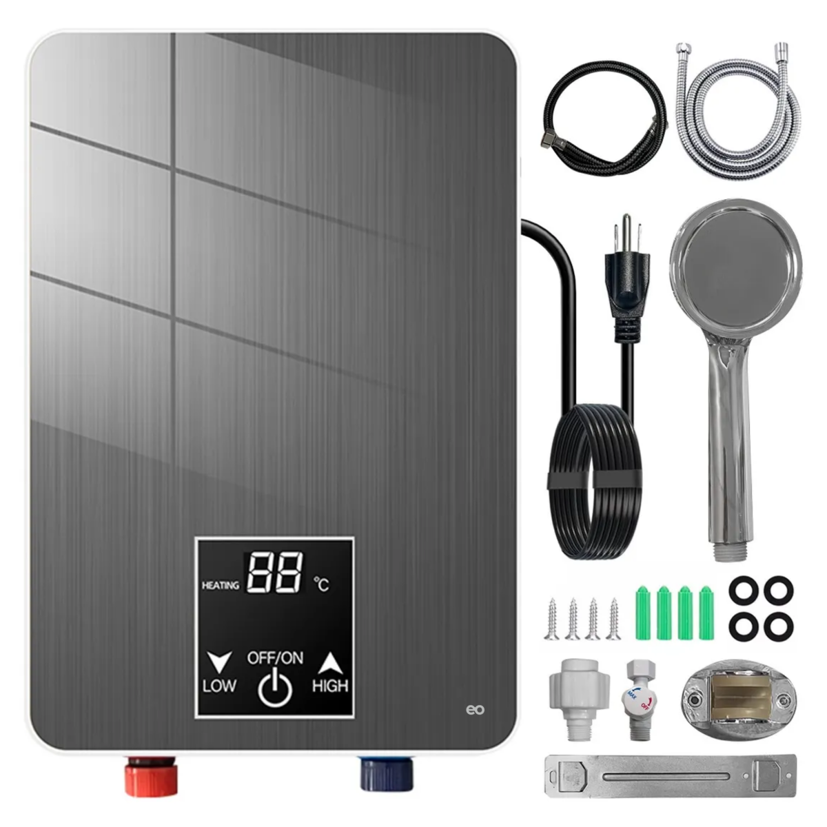 Foto 1 | Calentador de Agua de Paso Instantáneo Eo Safe Imports Esi-18832 Gris