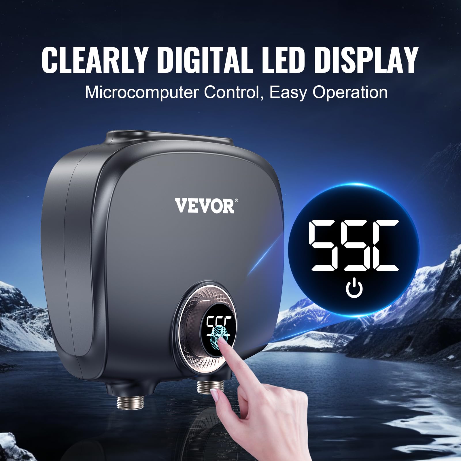 Foto 5 pulgar | Calentador De Agua Sin Tanque Vevor Eléctrico De 7 Kw Para Cocina Y Baño - Venta Internacional.