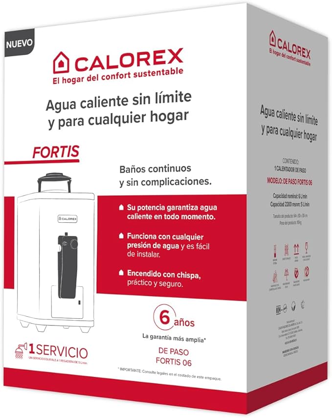 Foto 7 pulgar | Boiler Calorex De Paso Fortis 06  Gas Natural