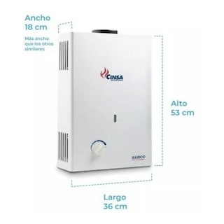 Foto 2 | Boiler Calentador De Paso Gas Lp 1 Servicio Cinsa Cin-06