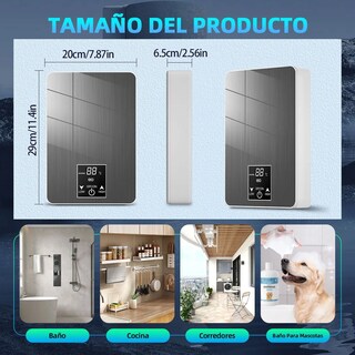 Foto 2 | Calentador De Agua De Paso Electricos Boiler Instantaneo Eo Safe Imports Esi-20258 Negro