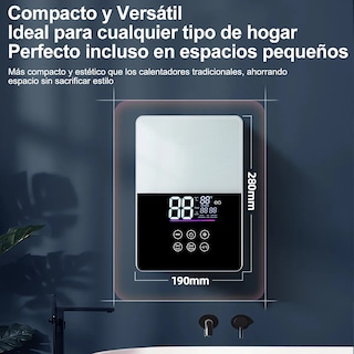 Foto 2 | Calentador De Agua Paso Instantáneo Eléctrico Táctil Ajuste Eo Safe Imports Esi-20257 Multicolor