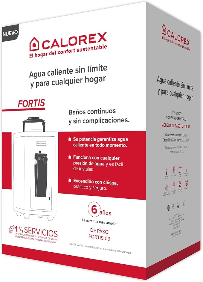 Foto 7 pulgar | Boiler Calorex De Paso Fortis 09 Lp