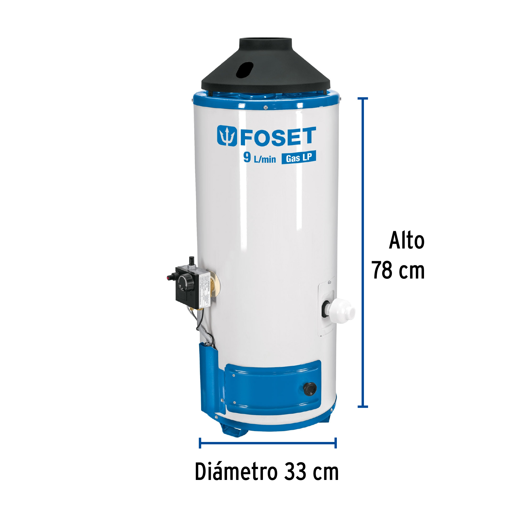 Foto 3 | Calentador de Paso Foset 9l Gas L.p.