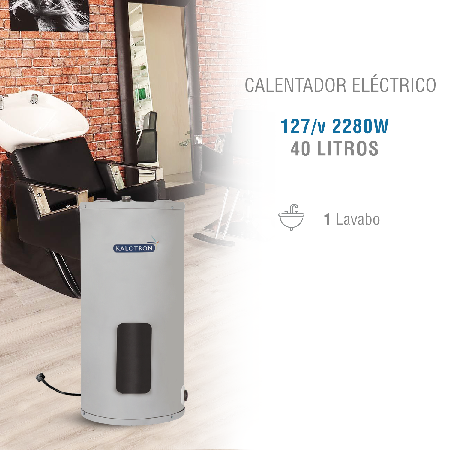 Foto 3 pulgar | Calentador de Agua Eléctrico Kalotron KA-ELE-00040-01 para 1 Lavabo 40L 127v 2280w