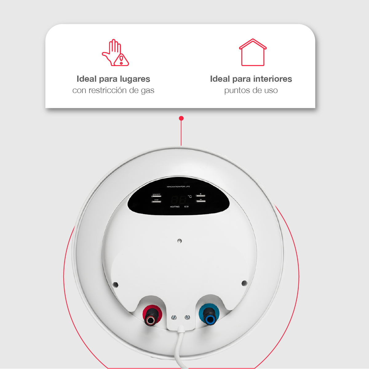 Foto 6 pulgar | Calentador Eléctrico de Agua de Depósito Rheem RME-CHN50L 50 L 110 V 1.5 Servicios