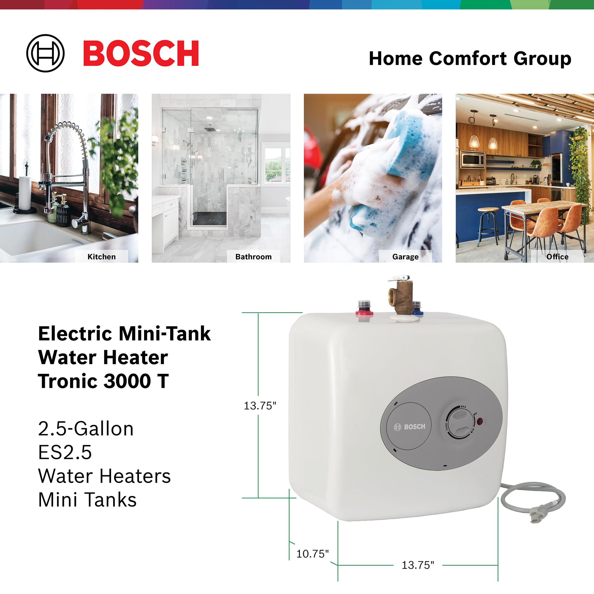 Foto 6 pulgar | Calentador De Agua Eléctrico Con Minitanque Bosch Tronic 3000 T 9.5l - Venta Internacional.