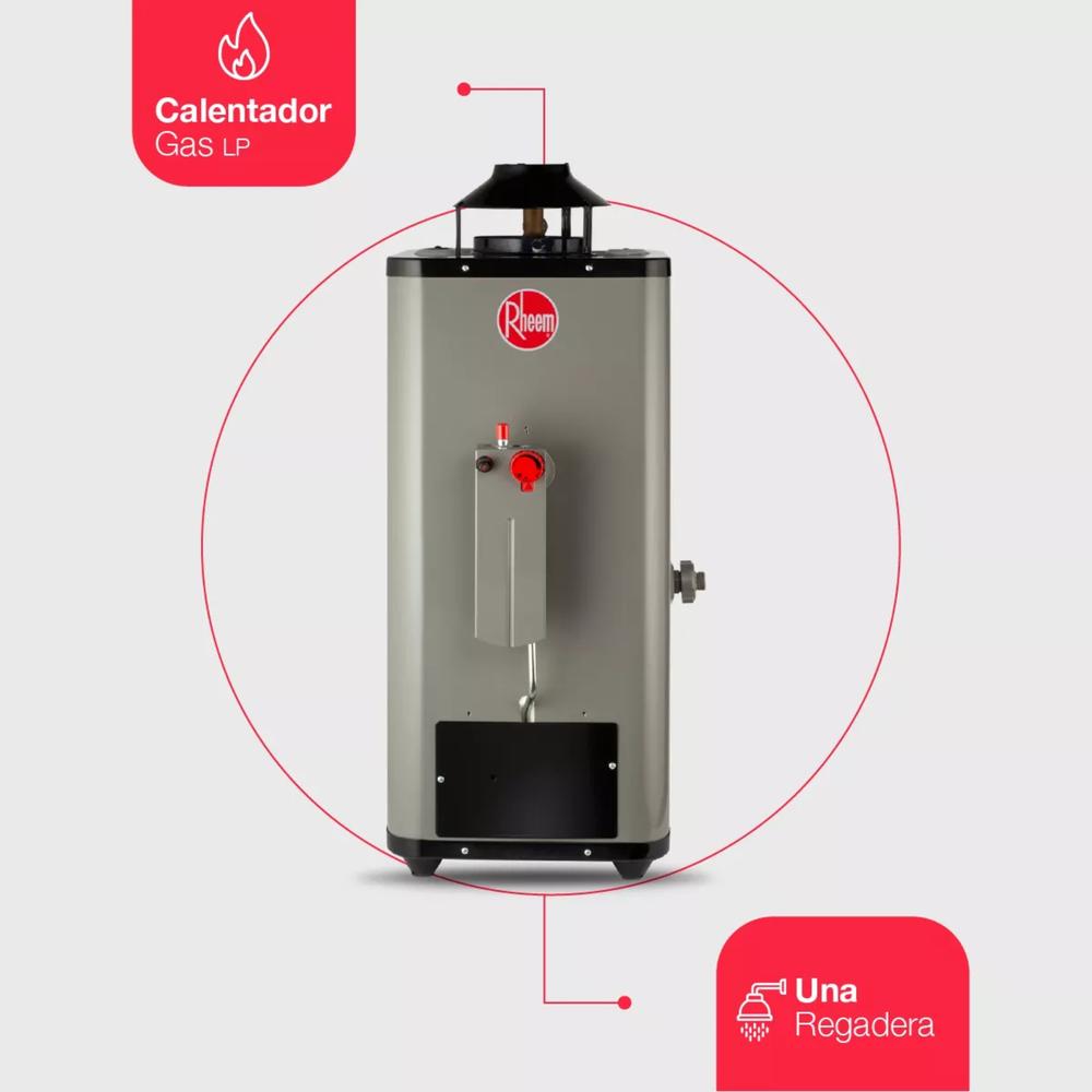 Foto 4 pulgar | Calentador de Agua a Gas LP Rheem 6 Litros